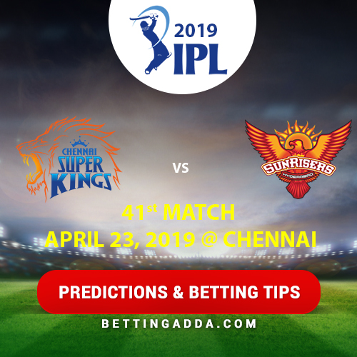 Chennai Super Kings vs Sunrisers Hyderabad 41st Match Prediction, Betting Tips & Preview