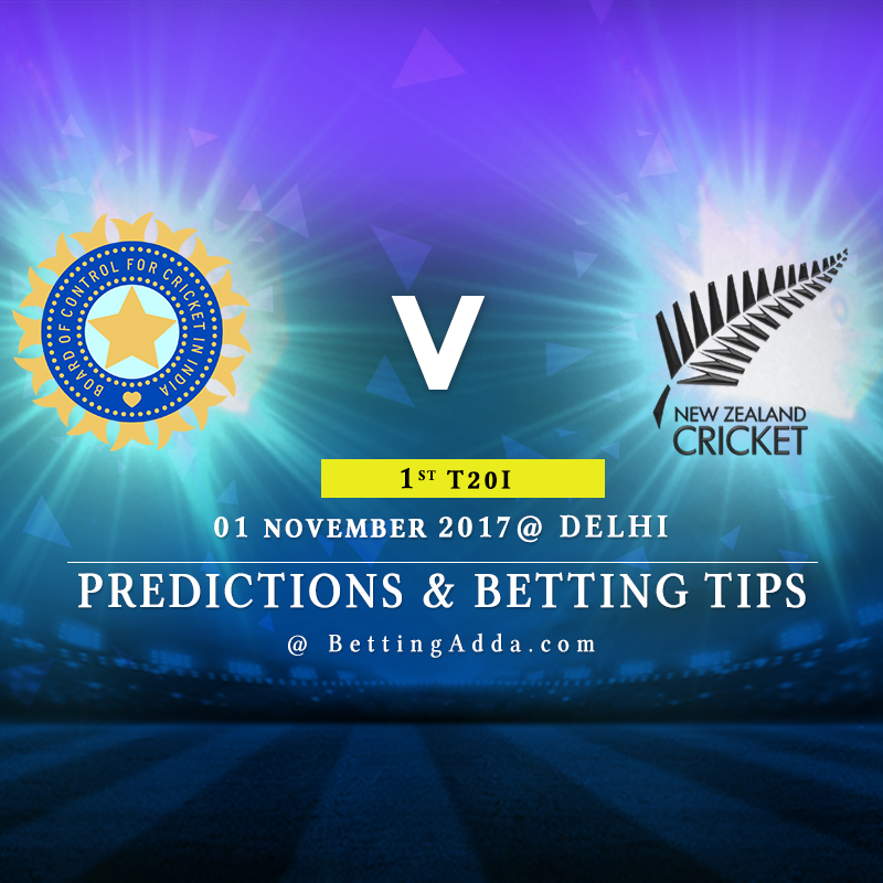 India vs New Zealand 1st T20I Prediction, Betting Tips & Preview