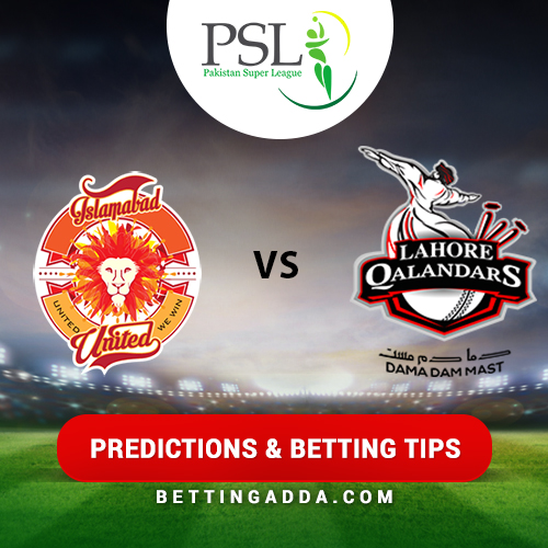 Islamabad United vs Lahore Qalandars 4th Match Prediction, Betting Tips & Preview