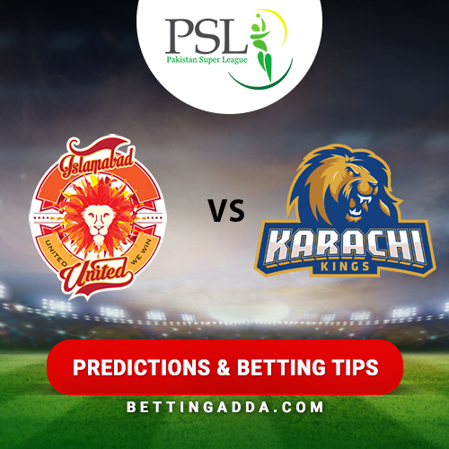 Islamabad United vs Karachi Kings 15th Match Prediction, Betting Tips & Preview