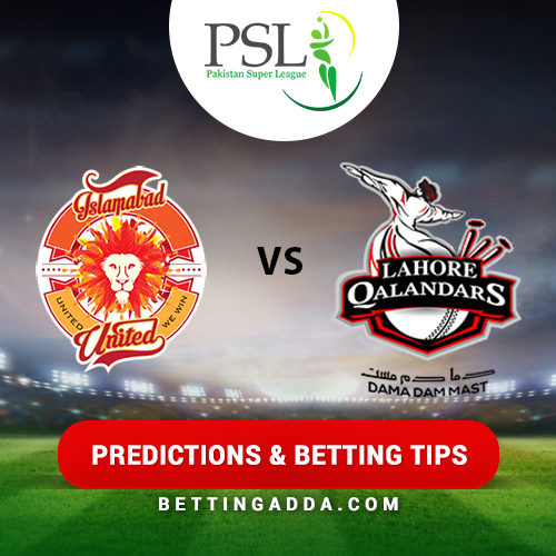 Islamabad United vs Lahore Qalandars 18th Match Prediction, Betting Tips & Preview