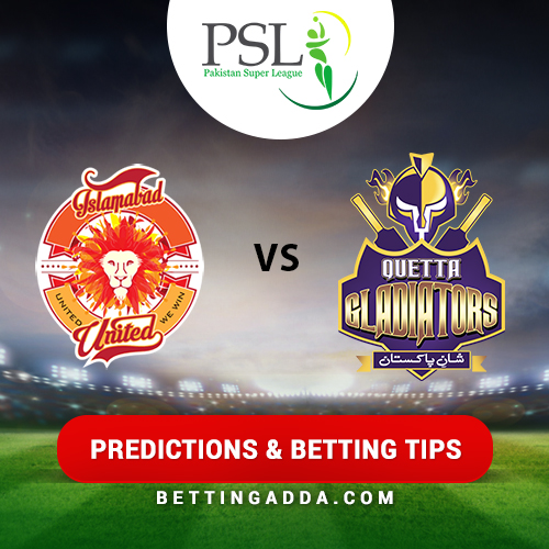 Islamabad United vs Quetta Gladiators 9th Match Prediction, Betting Tips & Preview