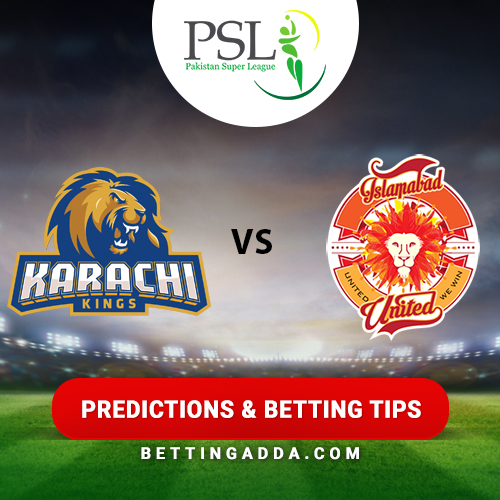 Karachi Kings vs Islamabad United 20th Match Prediction, Betting Tips & Preview