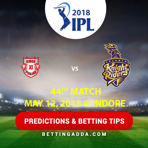 Kings XI Punjab vs Kolkata Knight Riders 44th Match Prediction, Betting Tips & Preview