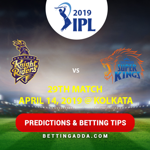 Kolkata Knight Riders vs Chennai Super Kings 29th Match Prediction, Betting Tips & Preview