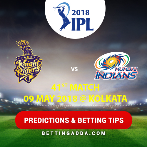 Kolkata Knight Riders vs Mumbai Indians 41st Match Prediction, Betting Tips & Preview