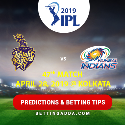 Kolkata Knight Riders vs Mumbai Indians 47th Match Prediction, Betting Tips & Preview