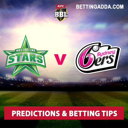 Melbourne Stars vs Sydney Sixers 32nd Match Prediction, Betting Tips & Preview