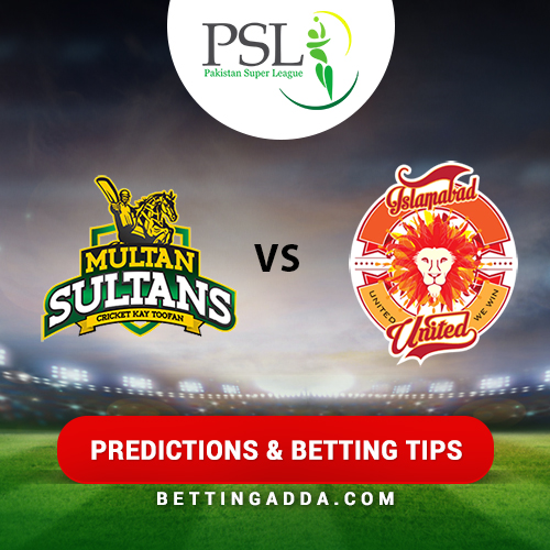 Multan Sultans vs Islamabad United 6th Match Prediction, Betting Tips & Preview
