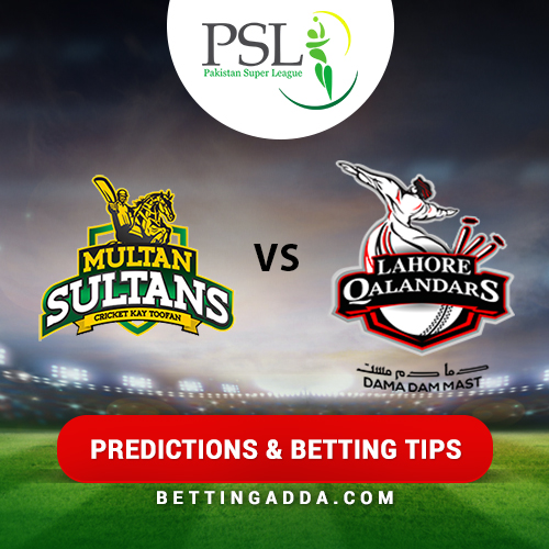 Multan Sultans vs Lahore Qalandars 20th Match Prediction, Betting Tips & Preview