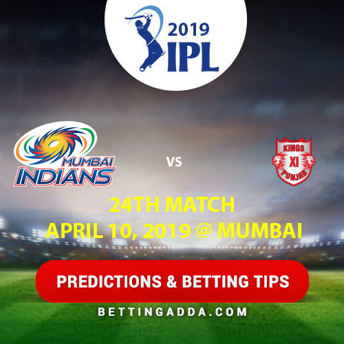 Mumbai Indians vs Kings XI Punjab 24th Match Prediction, Betting Tips & Preview