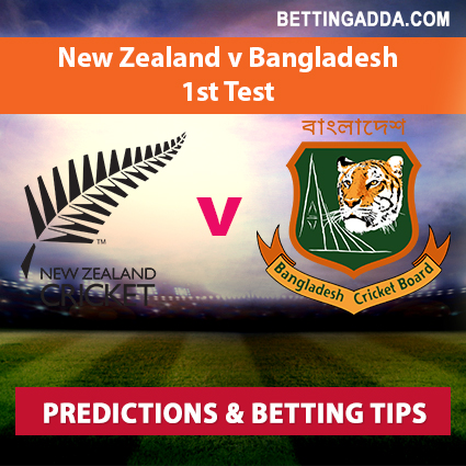 New Zealand vs Bangladesh 1st Test Prediction, Betting Tips & Preview