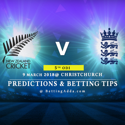 New Zealand vs England 5th ODI Match Prediction, Betting Tips & Preview