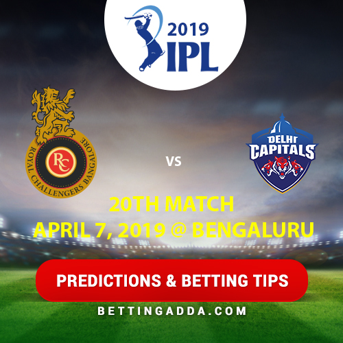 Royal Challengers Bangalore vs Delhi Capitals 20th Match Prediction, Betting Tips & Preview