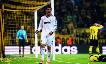 Ronaldo Celebrates his team's only goal at Westfalenstadion last season.