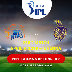 Chennai Super Kings vs Kolkata Knight Riders 23rd Match Prediction Betting Tips Preview
