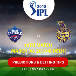 Delhi Capitals vs Kolkata Knight Riders 10th Match Prediction Betting Tips Preview