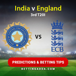 India v England 3rd T20I Predictions and Betting Tips