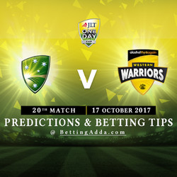 JLT Cup 2017 Cricket Australia XI v Western Australia 20th Match Prediction and Betting Tips