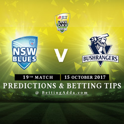 JLT Cup 2017 New South Wales v Victoria 19th Match Prediction and Betting Tips