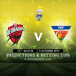 JLT Cup 2017 South Australia v Tasmania 12th Match Prediction and Betting Tips