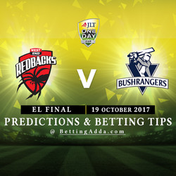 JLT Cup 2017 South Australia v Victoria Elimination Final Match Prediction and Betting Tips