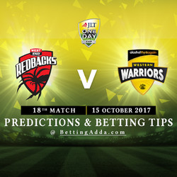JLT Cup 2017 South Australia v Western Australia 18th Match Prediction and Betting Tips