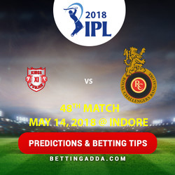 Kings XI Punjab vs Royal Challengers Bangalore 48th Match Prediction Betting Tips Preview