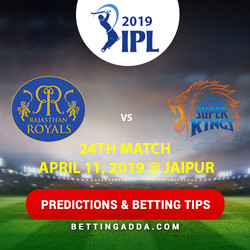 Rajasthan Royals vs Chennai Super Kings 25th Match Prediction Betting Tips Preview