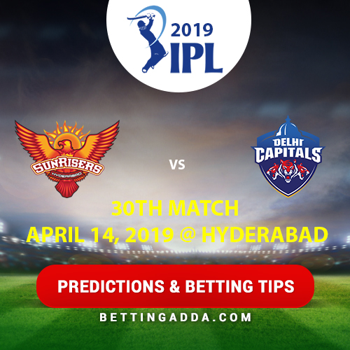 Sunrisers Hyderabad vs Delhi Capitals 30th Match Prediction, Betting Tips & Preview