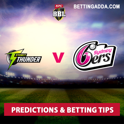 Sydney Sixers vs Sydney Thunder 25th Match Prediction, Betting Tips & Preview
