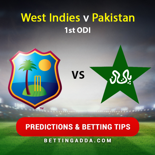 West Indies vs Pakistan 1st ODI Prediction, Betting Tips & Preview