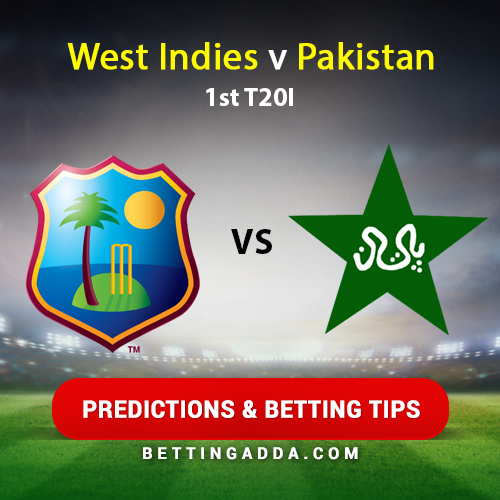 West Indies vs Pakistan 1st T20I Prediction, Betting Tips & Preview
