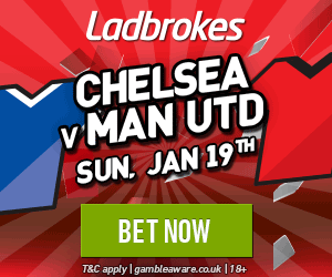 Money Back Offer Chelsea vs Manchester United 19 Jan 2014