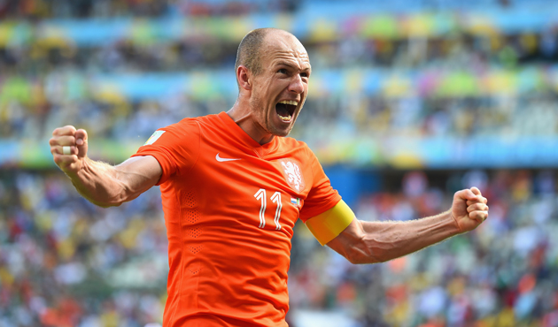 Will the super inspired Arjen Robben help his team to defeat Brazil?