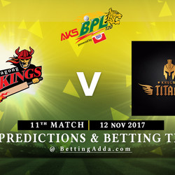 BPL 11th Match Chittagong Vikings v Khulna Titans 12 November 2017 Predictions and Betting Tips