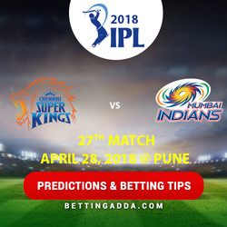 Chennai Super Kings vs Mumbai Indians 27th Match Prediction Betting Tips Preview