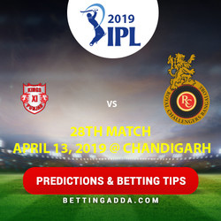 Kings XI Punjab vs Royal Challengers Bangalore 28th Match Prediction Betting Tips Preview
