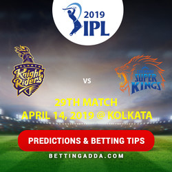 Kolkata Knight Riders vs Chennai Super Kings 29th Match Prediction Betting Tips Preview