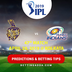 Kolkata Knight Riders vs Mumbai Indians 47th Match Prediction Betting Tips Preview