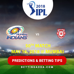 Mumbai Indians vs Kings XI Punjab 50th Match Prediction Betting Tips Preview