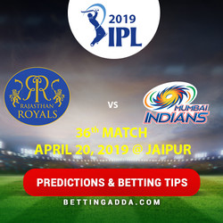 Rajasthan Royals vs Mumbai Indians 36th Match Prediction Betting Tips Preview