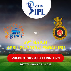 Royal Challengers Bangalore vs Chennai Super Kings 39th Match Prediction Betting Tips Preview