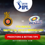 Royal Challengers Bangalore vs Mumbai Indians 7th Match Prediction Betting Tips Preview